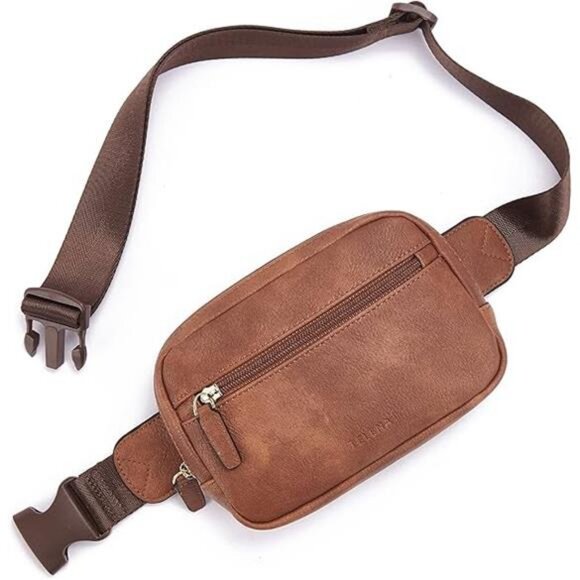 Belt Bag for Women PU Leather Fanny Pack Crossbody Waist Bags - Picture 7 of 7